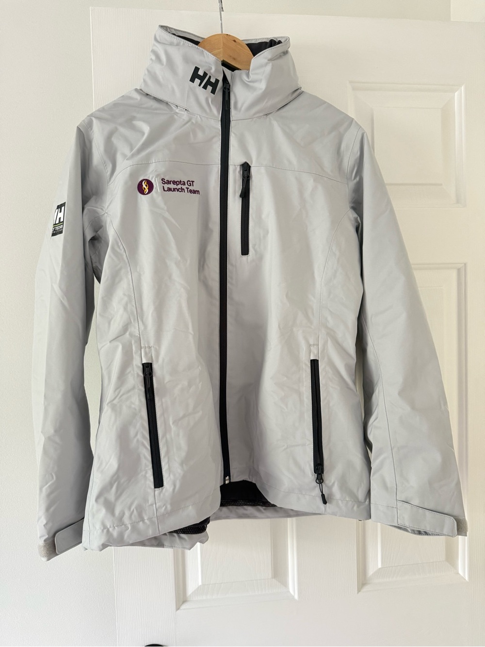 Helly Hansen mid layer crew sailing jacket grey fog size XL